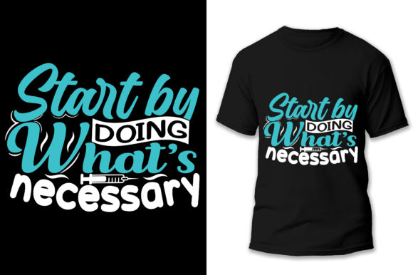 Amazing Typography Nurse T-shirt Design: Graphics & Print Templates