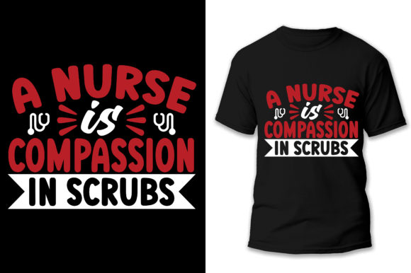 Best Typography Nurse T-shirt Design: Graphics and Print Templates