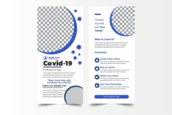 Covid Medical DL Flyer Design Template