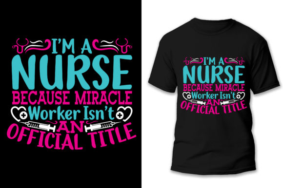 Custom Typography Nurse T-shirt Designs