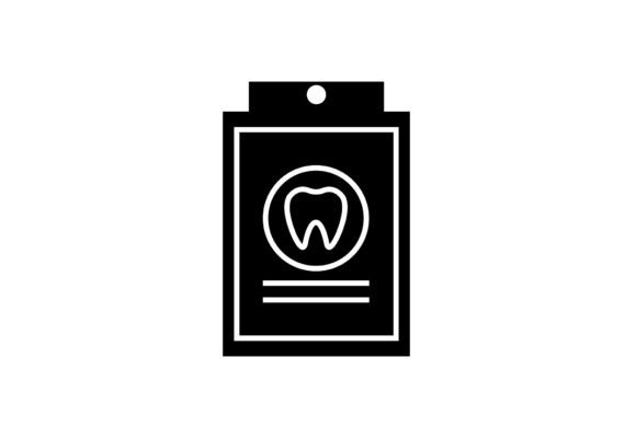 Diagnosis of Teeth Glyph Icon Graphics and Icons
