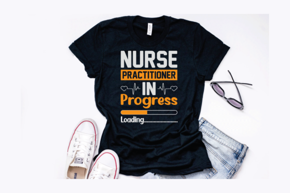 Nurse Practitioner in Progress Design Graphics