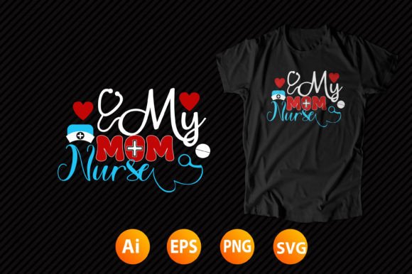Nurse T-shirt Design 33: Graphics & T-Shirt Designs