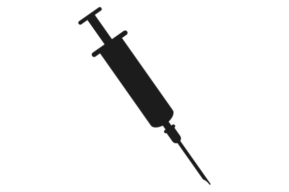 Syringe Icon: Graphics for Medical Crafting